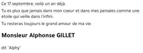 Alphonse GILLET