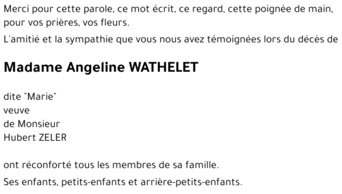 Angeline WATHELET