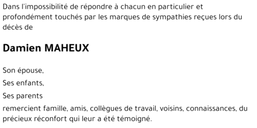 Damien MAHEUX