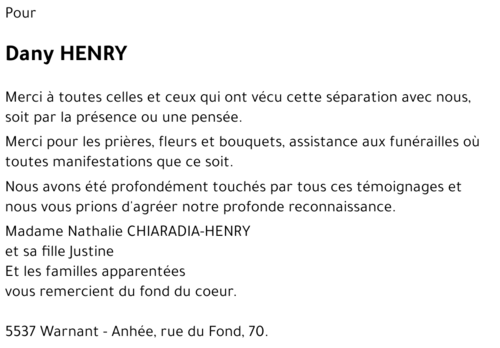 Dany HENRY