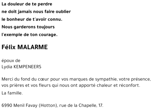 Félix MALARME