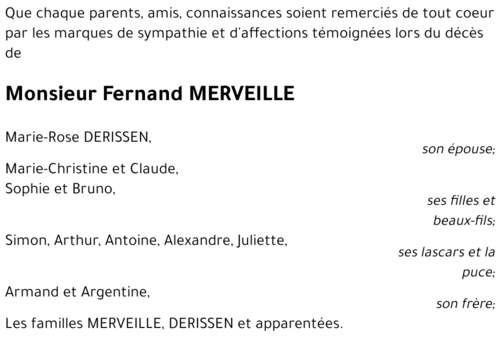 Fernand MERVEILLE