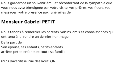 Gabriel PETIT