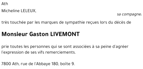 Gaston LIVEMONT