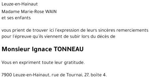 Ignace Tonneau