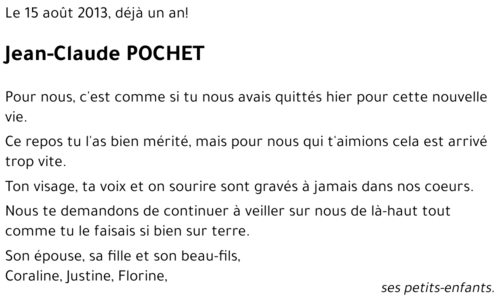 Jean-Claude POCHET