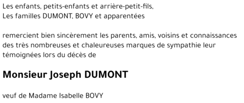 Joseph DUMONT