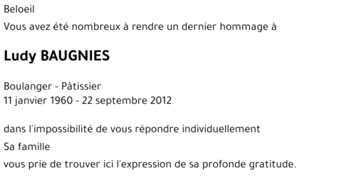 Ludy BAUGNIES