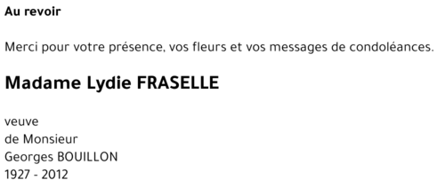 Lydie FRASELLE
