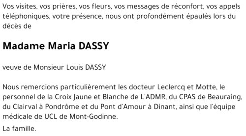 Maria DASSY