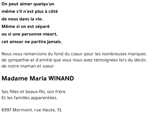 Maria WINAND