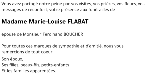 Marie-Louise FLABAT