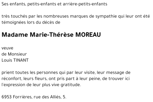 Marie-Thérèse MOREAU