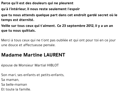 Martine LAURENT