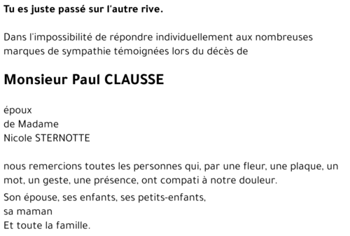 Paul CLAUSSE