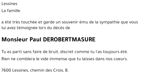 Paul DEROBERTMASURE