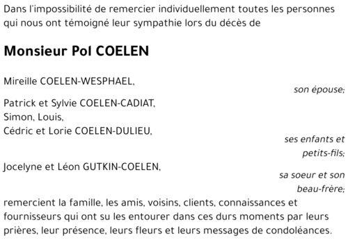 Pol COELEN