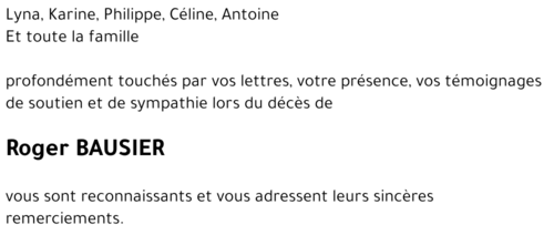 Roger BAUSIER