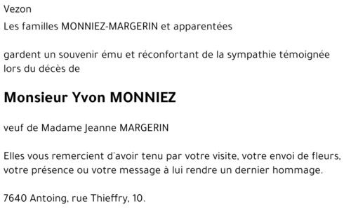 Yvon MONNIEZ