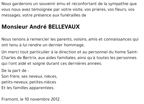 André BELLEVAUX