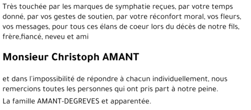 Christoph AMANT