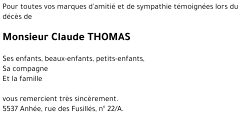 Claude THOMAS