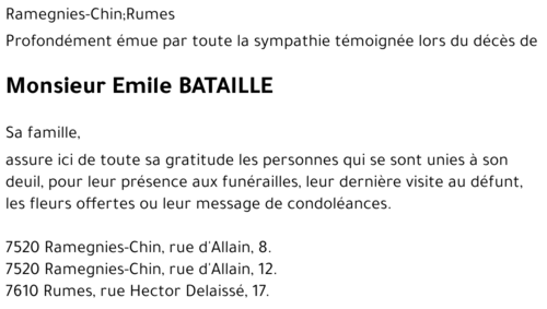 Emile BATAILLE