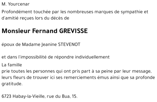 Fernand GREVISSE