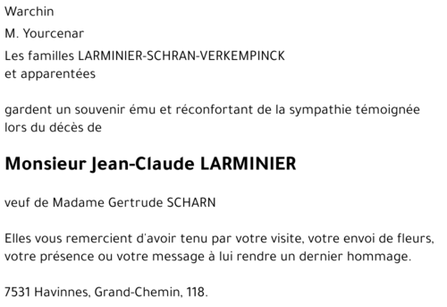 Jean-Claude LARMINIER