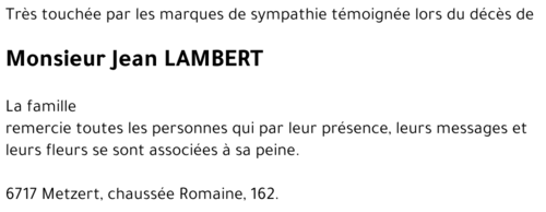 Jean LAMBERT