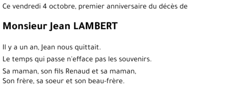 Jean LAMBERT