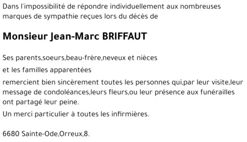 Jean-Marc BRIFFAUT