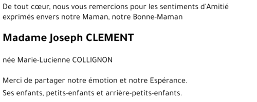 Joseph CLEMENT