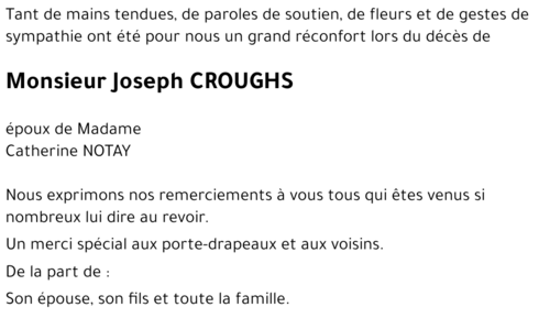 Joseph CROUGHS