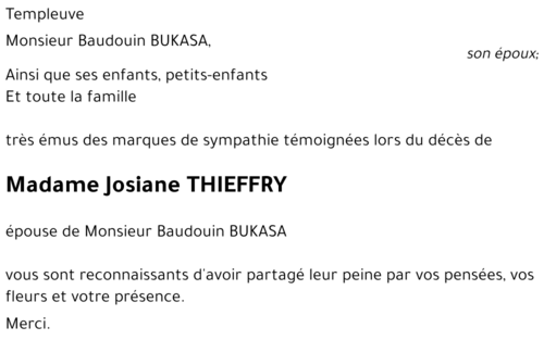 Josiane THIEFFRY