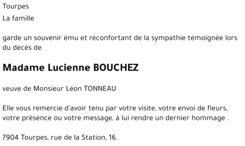 Lucienne BOUCHEZ