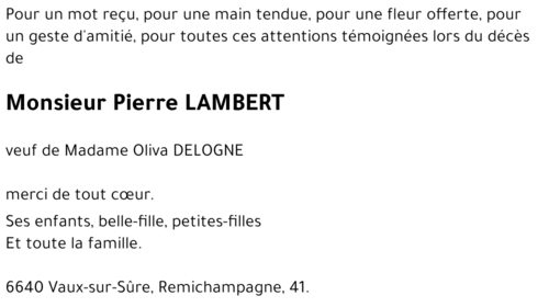 Pierre LAMBERT