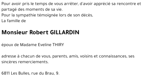 Robert GILLARDIN