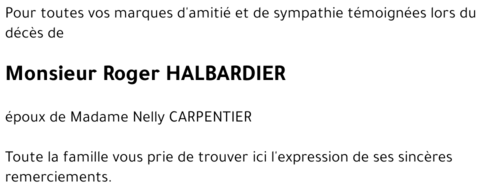 Roger HALBARDIER