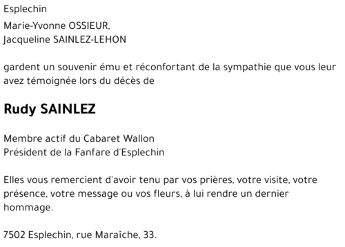 Rudolph SAINLEZ