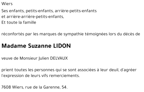 Suzanne LIDON