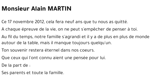 Alain MARTIN