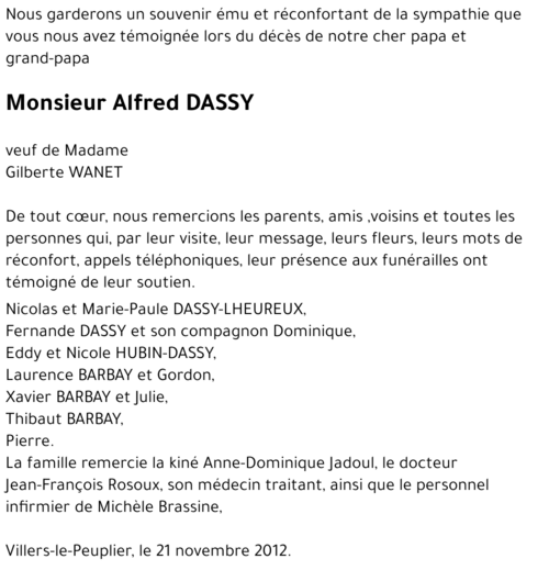 Alfred DASSY