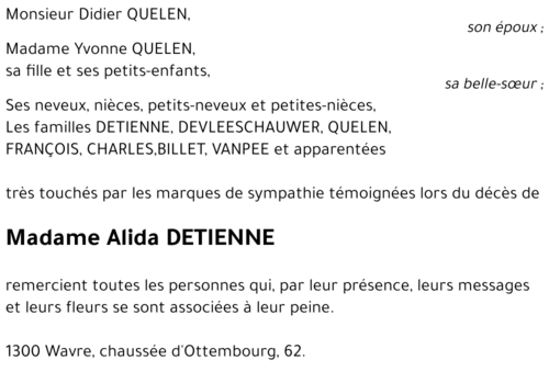 Alida DETIENNE