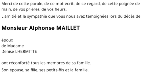 Alphonse MAILLET