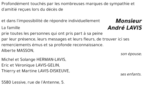 André LAVIS