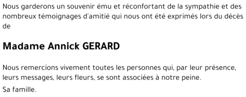 Annick GERARD