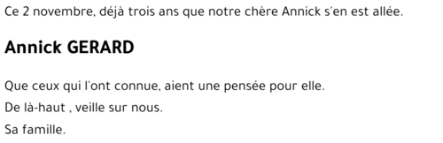 Annick GERARD