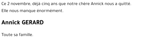 Annick GERARD