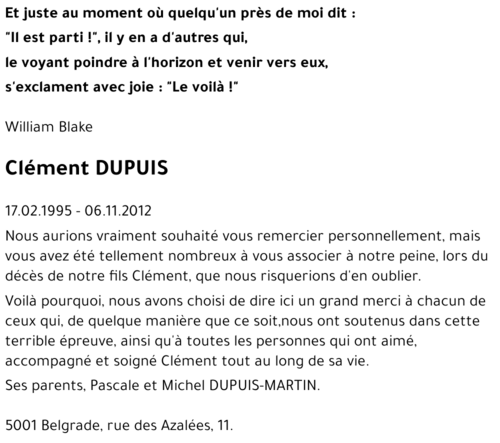 Clément DUPUIS